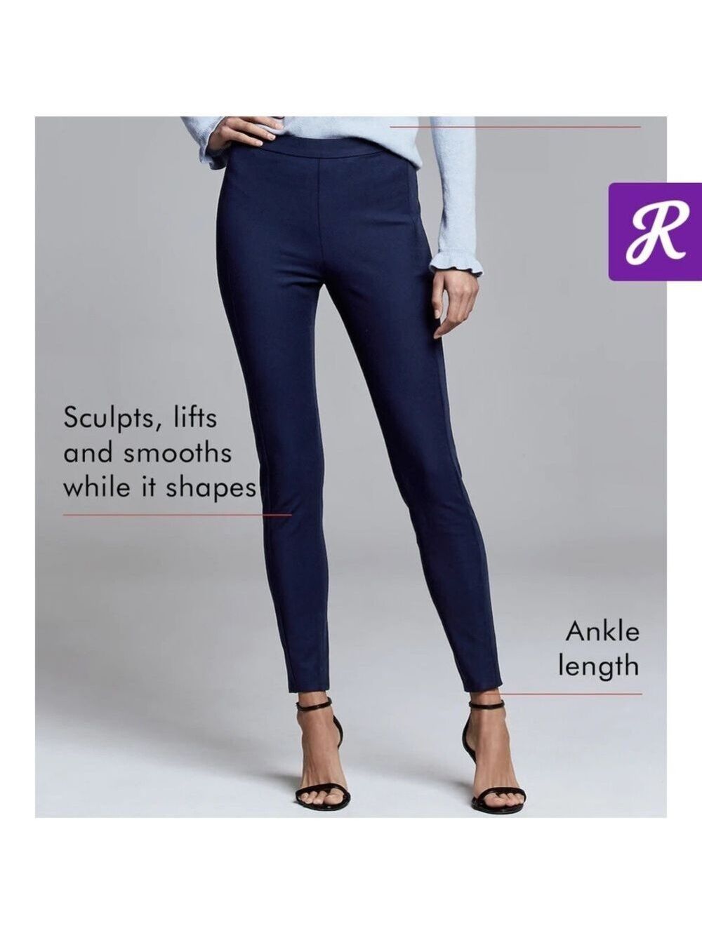 NWT Banana Republic Devon Curvy Skinny Black Pant 10 Petite - Picture 5 of 10